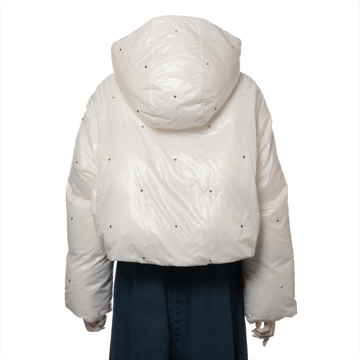 ヴァレンティノ ナイロン ダウンジャケット 38 レディース ホワイト