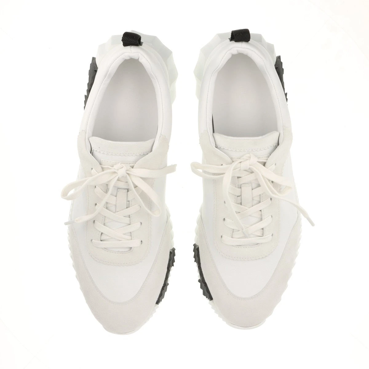 エルメス バウンシング レザー×スエード スニーカー EU45 メンズ