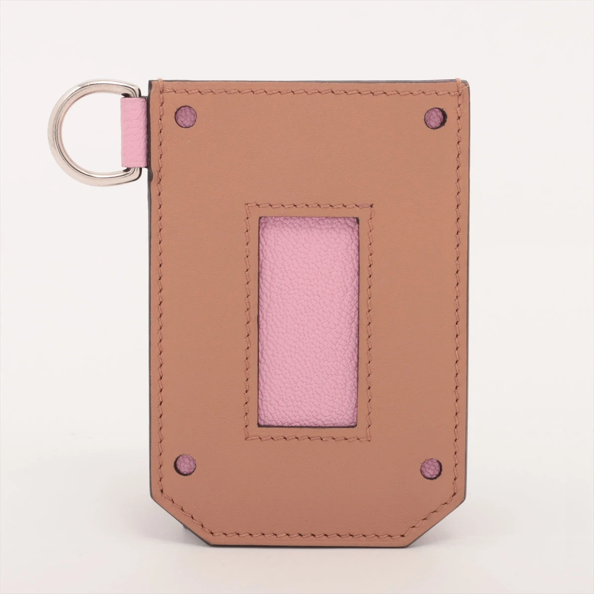 【パステルカラーがかわいい♪】HERMES カードケース エルメス カラーマティック クラシック シェブルミゾル×スイフト