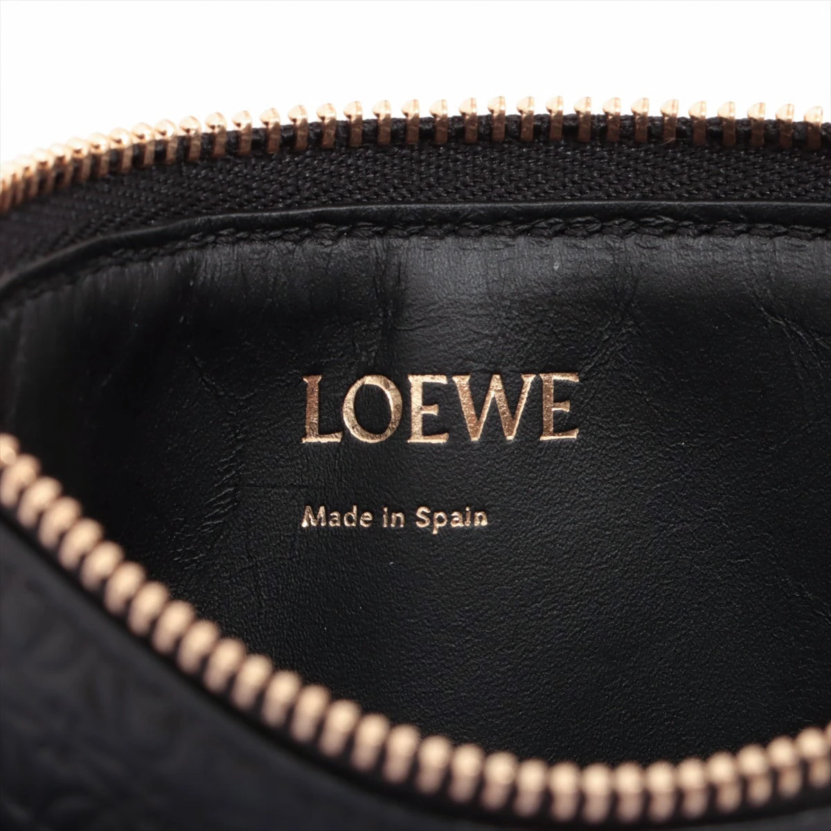 LOEWE ロエベ フラグメントケース リピートアナグラム レザー ブラック ロエベ リピートアナグラム レザー フラグメントケース ブラック