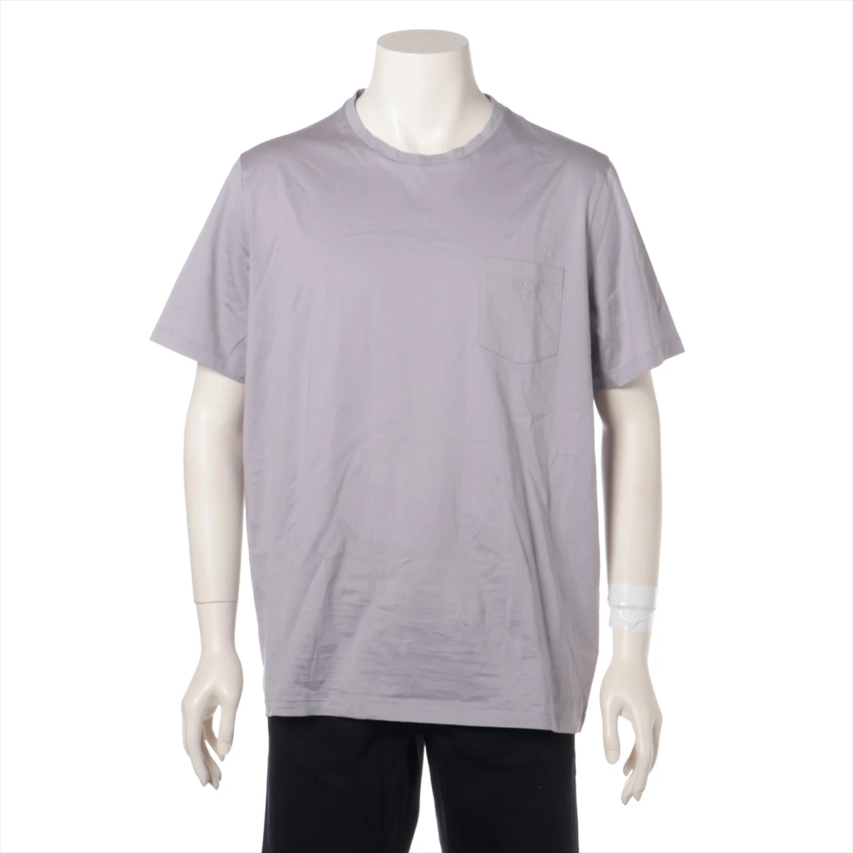 プラダ 22年 コットン Tシャツ XXL メンズ グレー UJN006