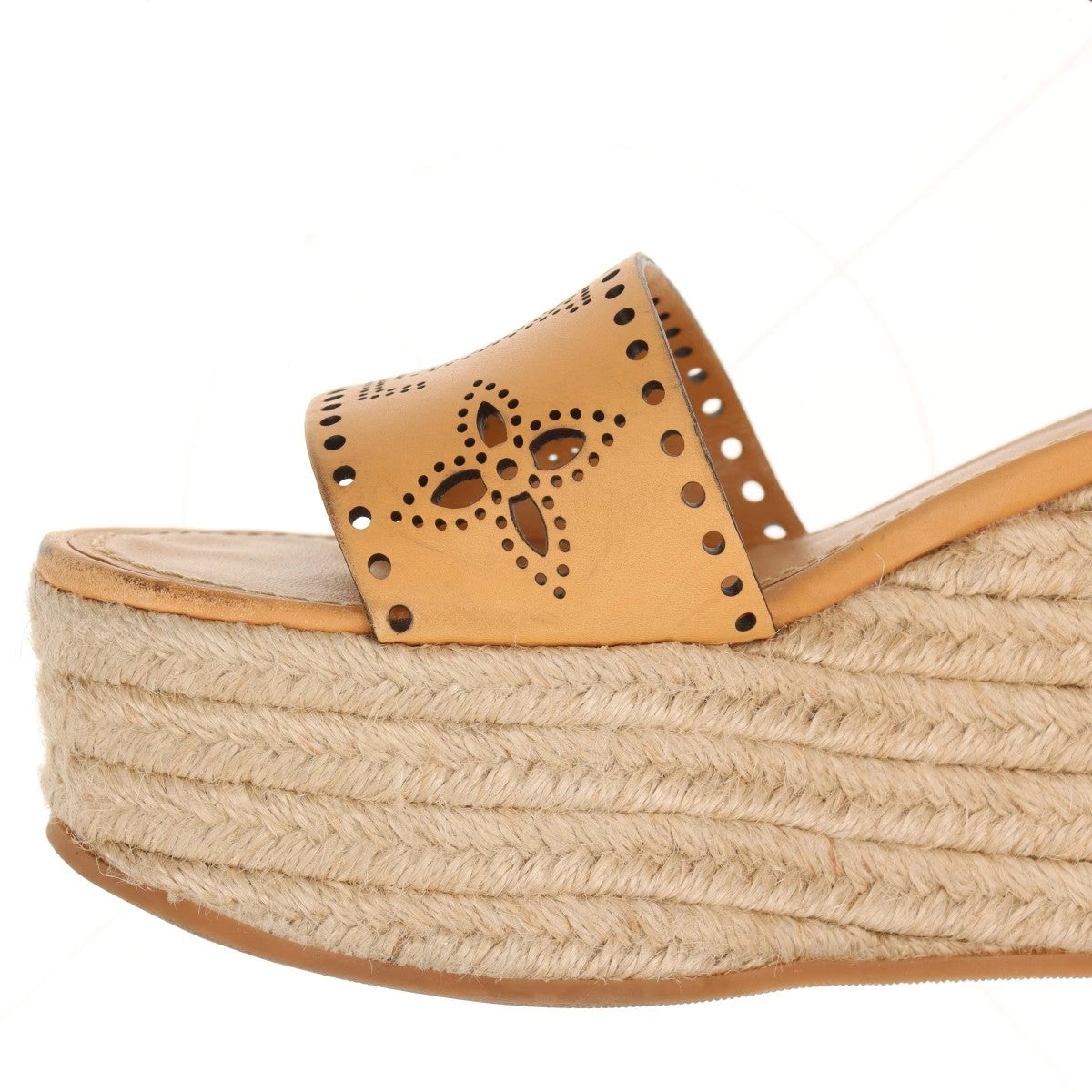 LOUIS VUITTON / 21SS/レザーウェッジソールサンダル/36/CML/SC 1211// ヴィトン スターボードライン 21年 レザー ウェッジソールサンダル 36