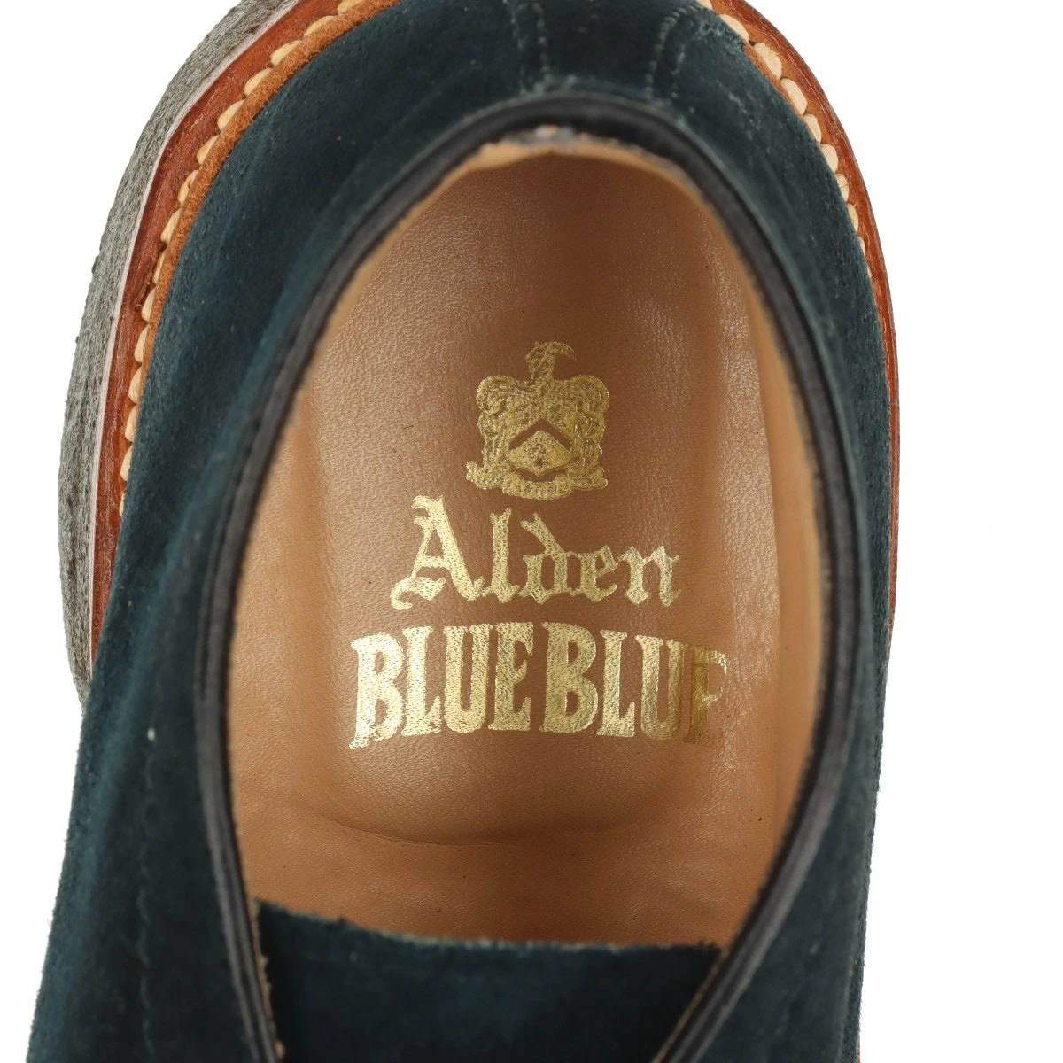 オールデン スエード チャッカブーツ 8 メンズ ネイビー BLUE BLUE別注