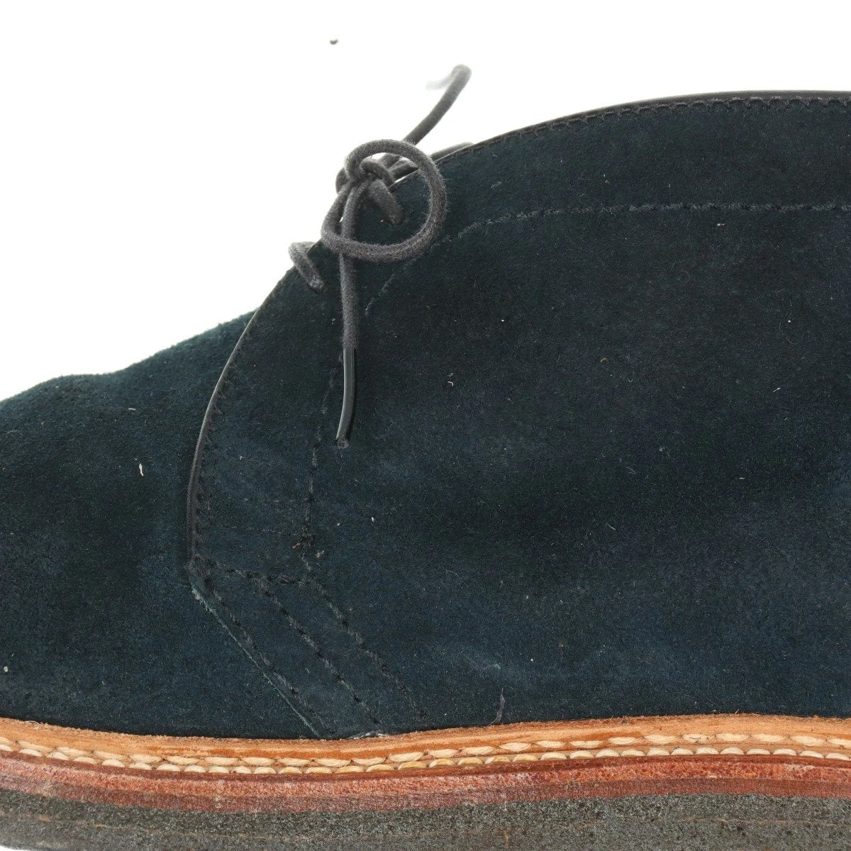 オールデン スエード チャッカブーツ 8 メンズ ネイビー BLUE BLUE別注