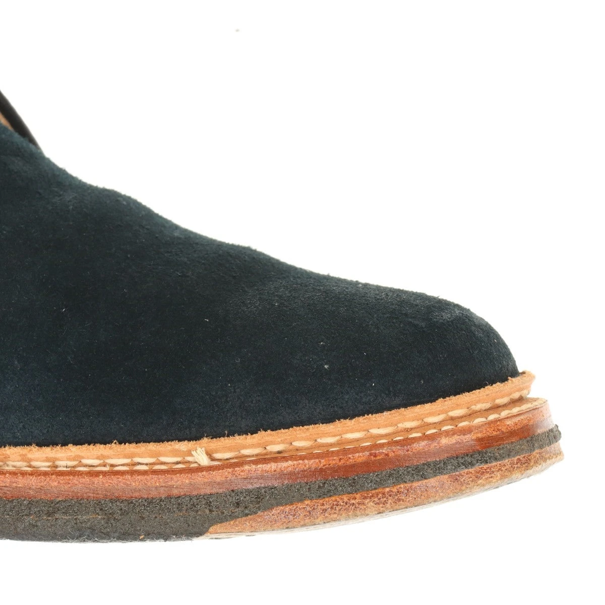 オールデン スエード チャッカブーツ 8 メンズ ネイビー BLUE