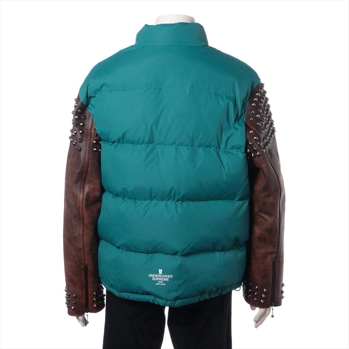 シュプリーム×アンダーカバー 23SS ナイロン×レザー ダウン