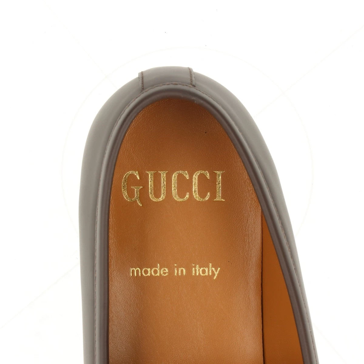 未使用 GUCCI 100周年記念モデル ホースビット　レザーローファー グッチ ホースビット レザー ローファー 8 メンズ ブラウン