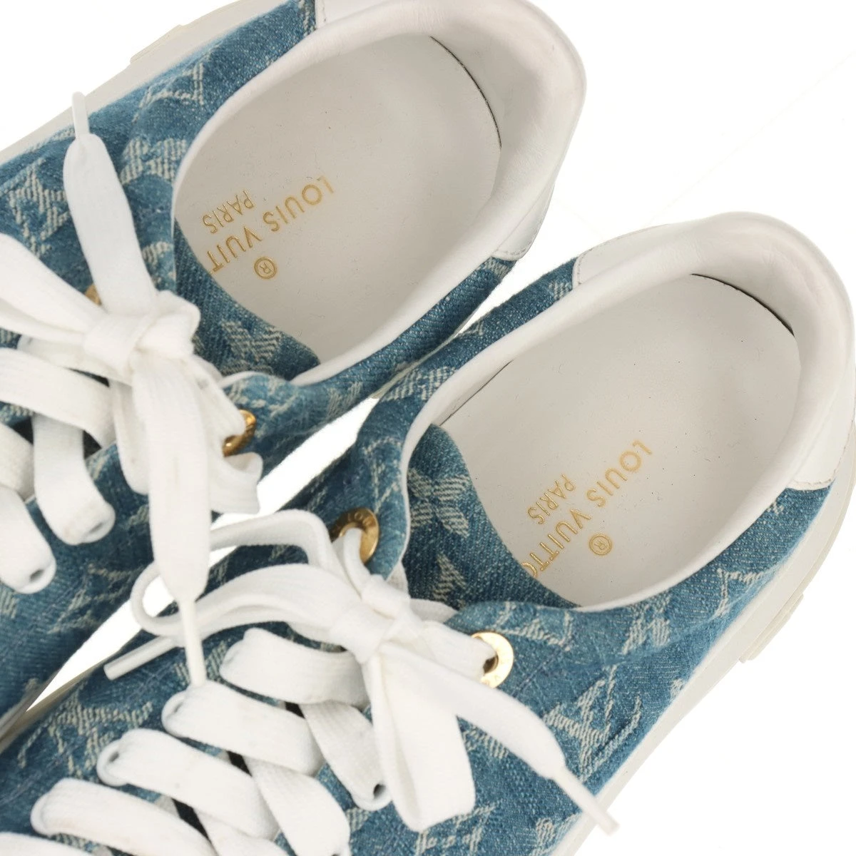 ヴィトン タイムアウトライン 19年 デニム×レザー スニーカー 36 ヴィトン タイムアウトライン 19年 デニム×レザー スニーカー 36