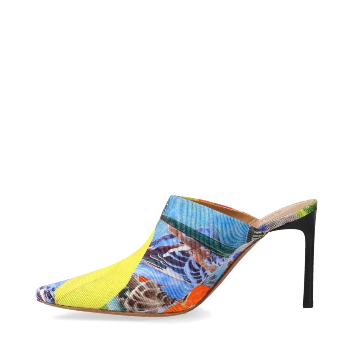 ロエベサンダル ミュール38 LOEWE ロエベ レザー パデッド ピンク