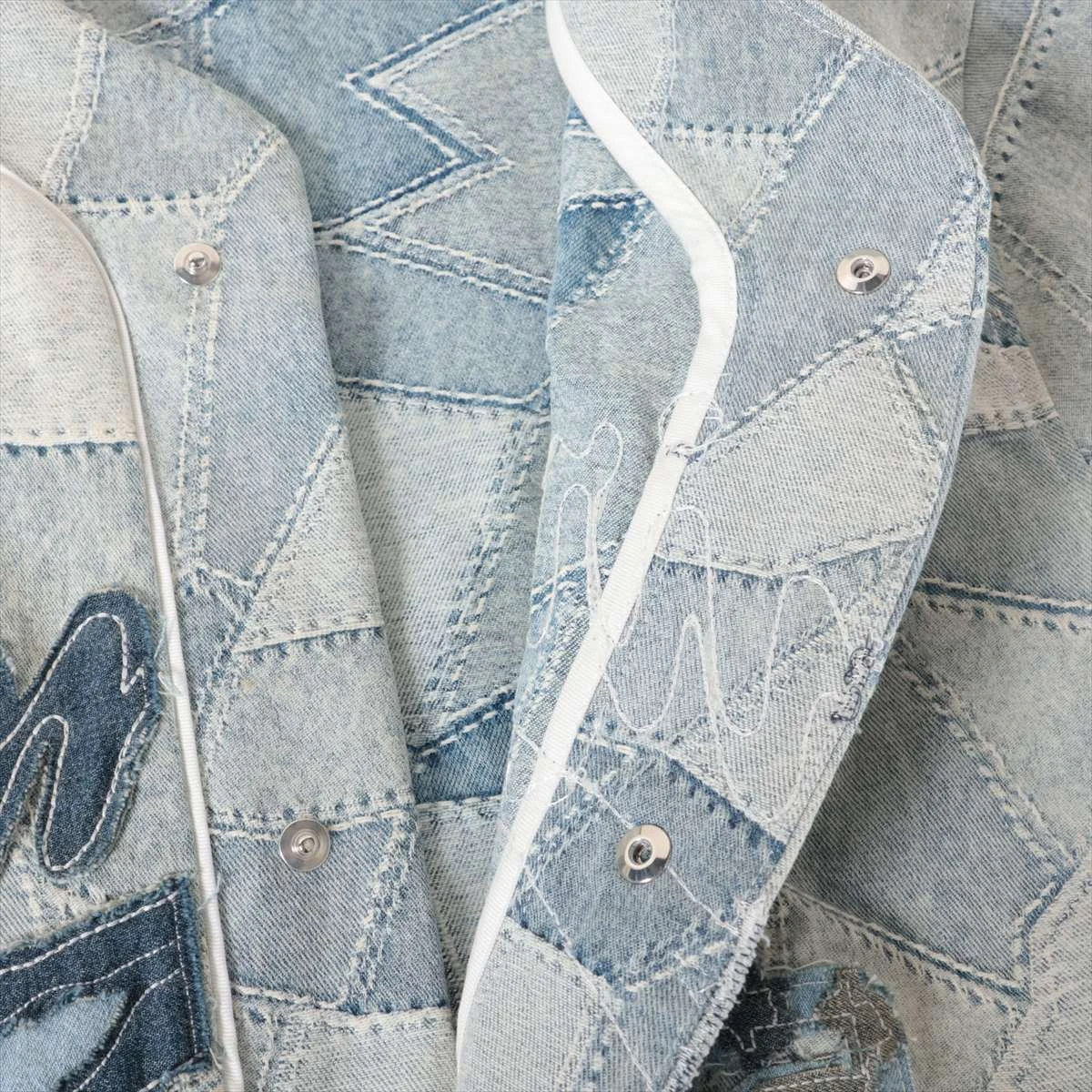 SS23 AMIRI PATCHWORK BASEBALL SHIRT XXL - メルカリ