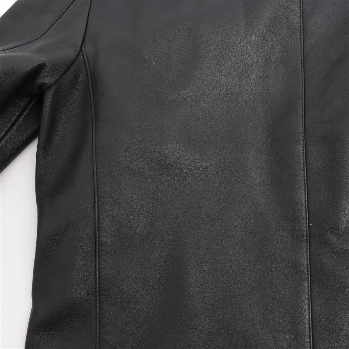 トゥモローランド レザー ジャケット 46 メンズ ブラック 別注】DENIM×TOMORROWLAND ラムレザーダブル