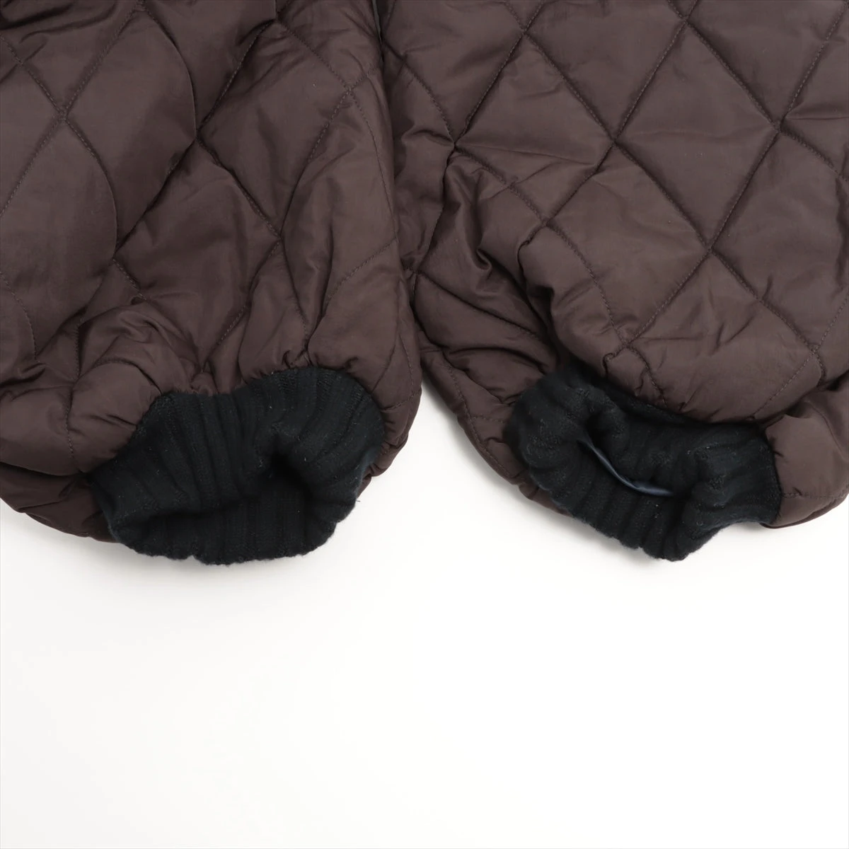 MaxMara Weekend ブラウンキルティングジャケット マックスマーラウィークエンド カシミヤ×ポリエステル
