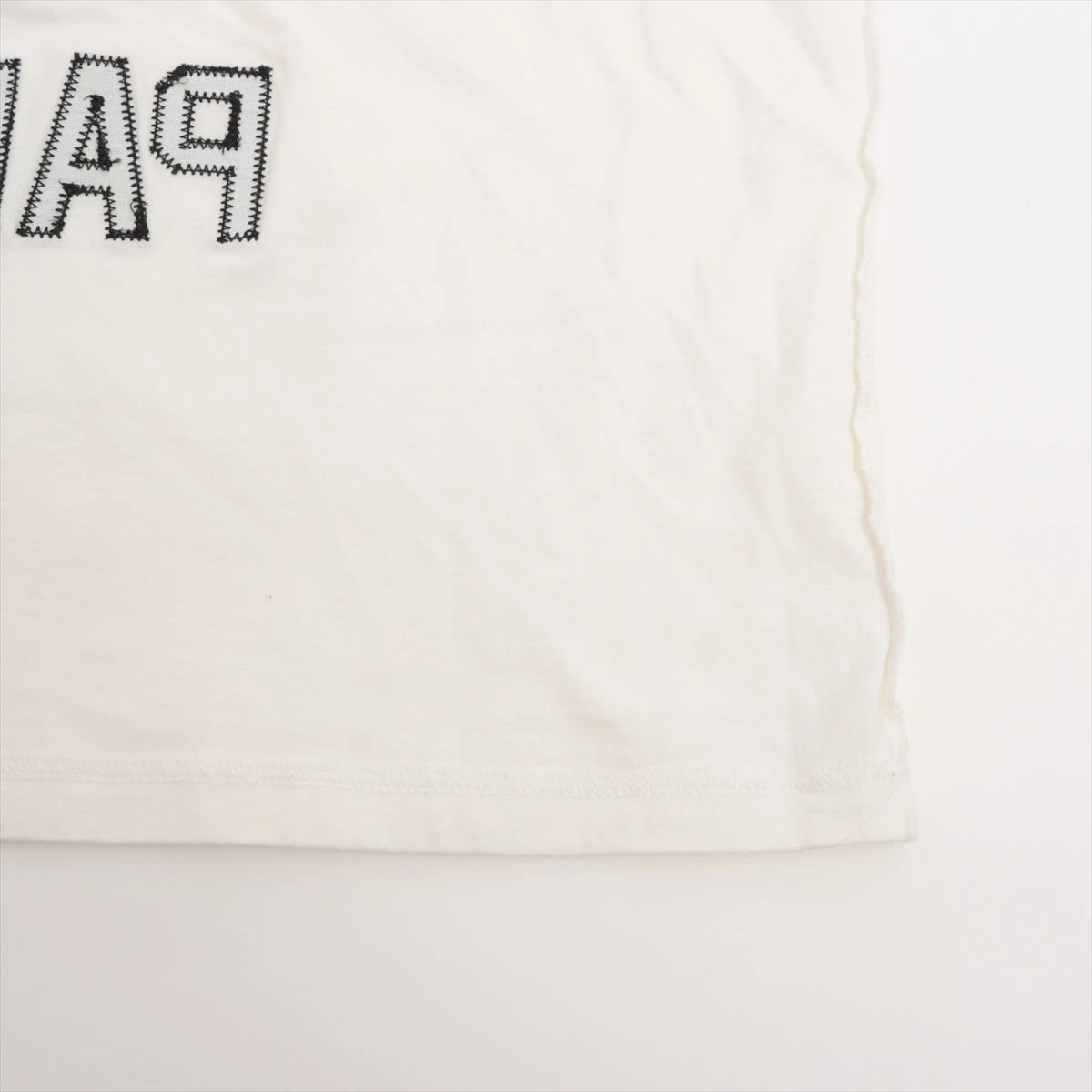セリーヌ 半袖Tシャツ ロゴ エディ期 コットン ホワイト セリーヌ トリオンフ エディ期 コットン Tシャツ M レディース