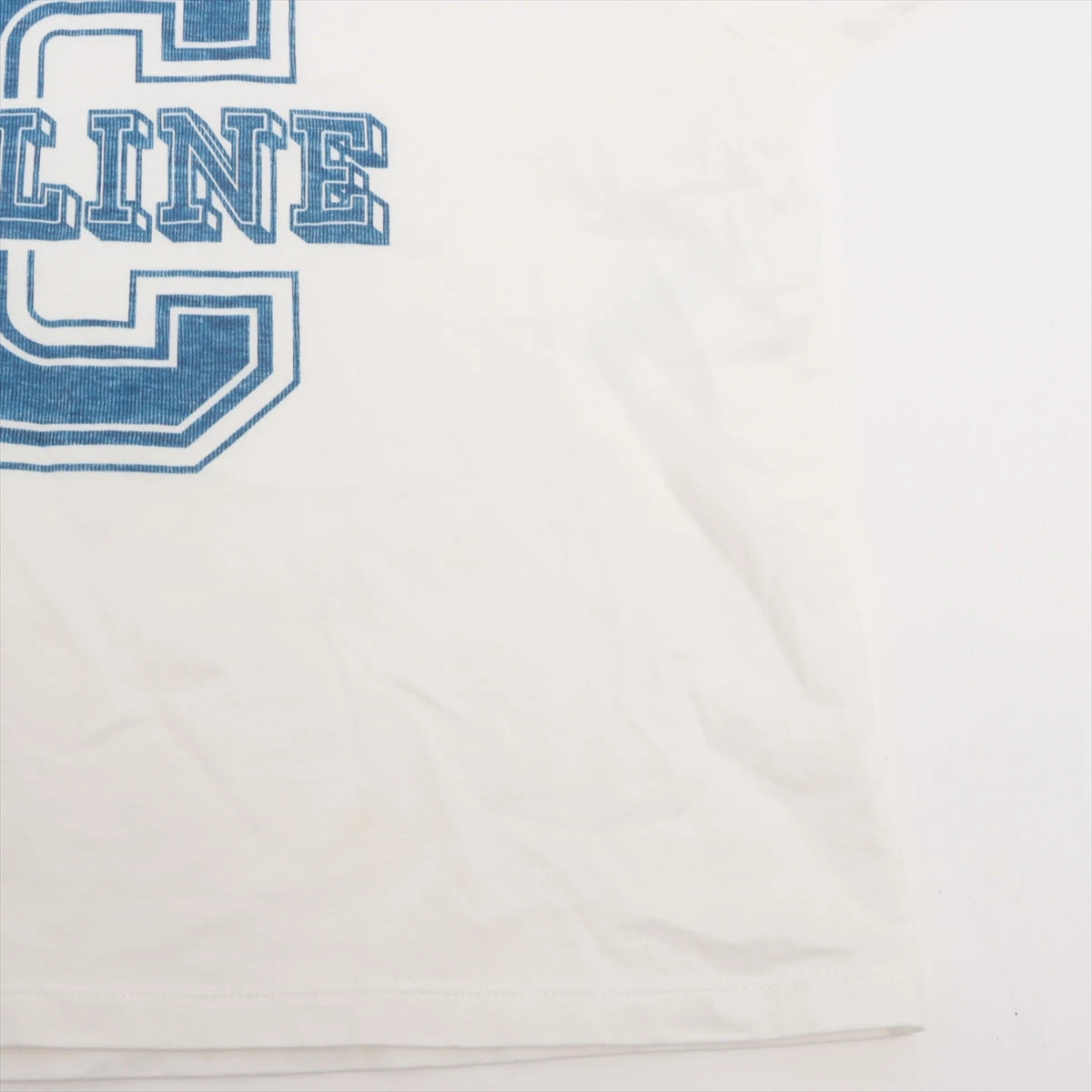 セリーヌ コットン Tシャツ S レディース ホワイト 2X897671Q