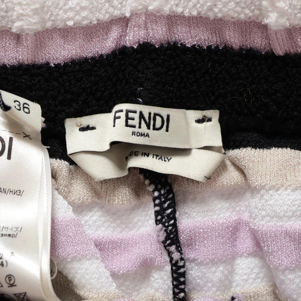 フェンディ 20年 コットン×レーヨン セットアップ 36 レディース 