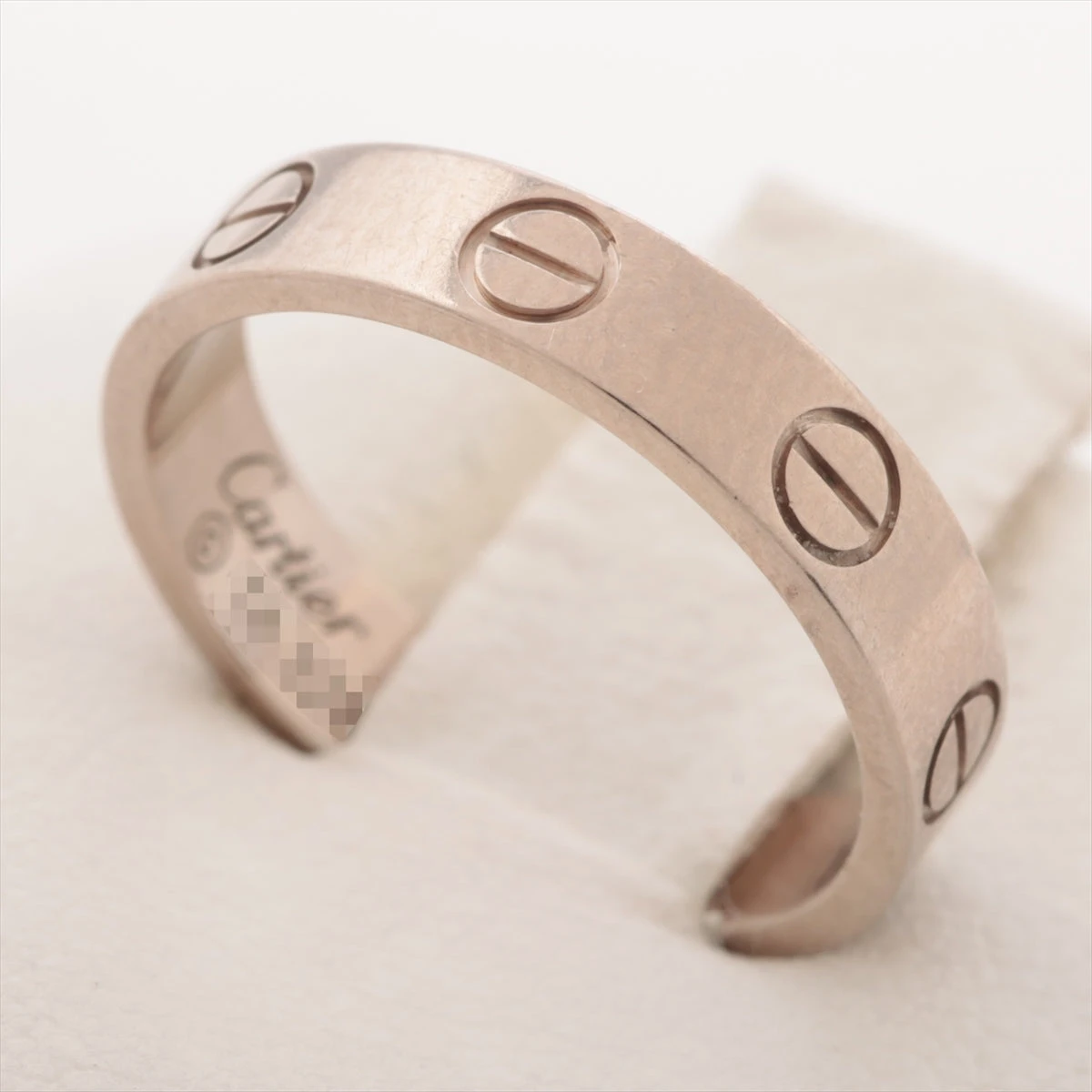 カルティエ ミニラブ リング 750WG 63号 4.2ｇ カルティエ ミニラブ リング 750(WG) 4.0g 54 一部打痕 B4049654