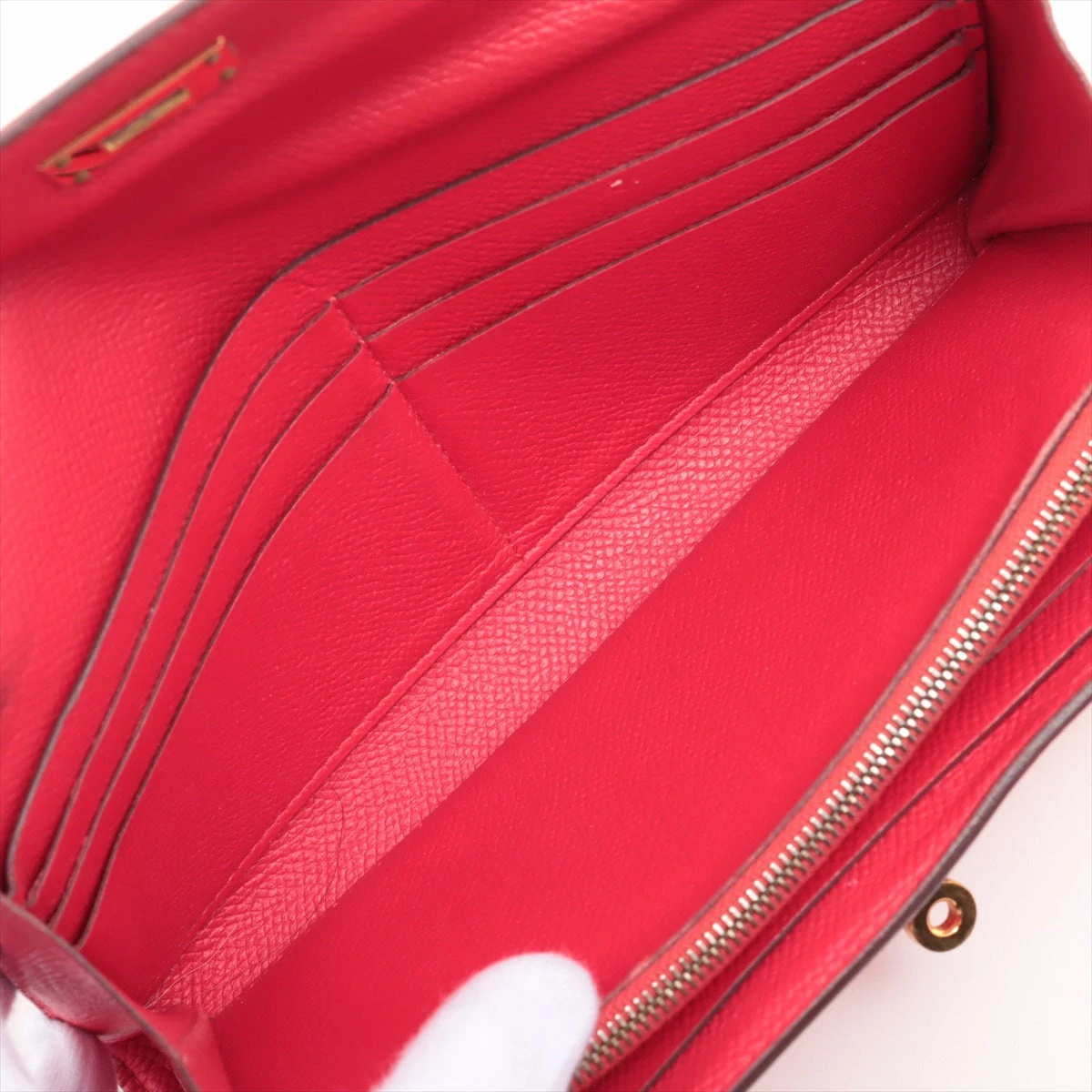 赤 エルメス ケリー ウォレット 楽天市場】HERMES エルメス ケリーウォレットコンパクト ヴォー