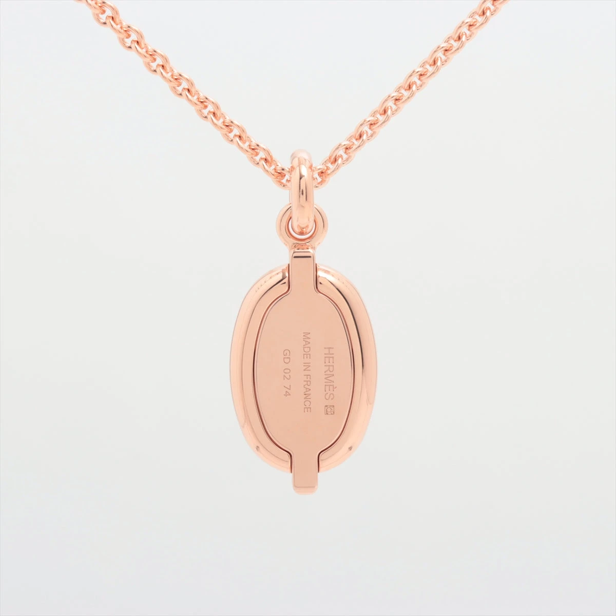 エルメス ペンダント ミニマイヨン PM ネックレス GP グレージュ