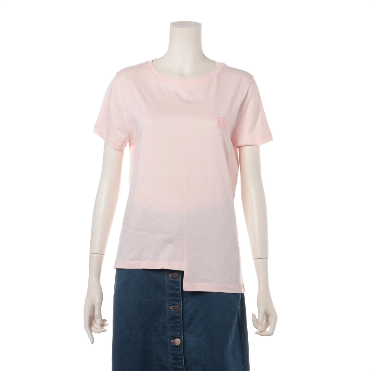 ロエベ アナグラム コットン Tシャツ S レディース ピンク