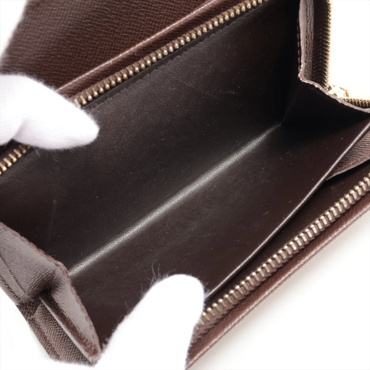 ルイヴィトン ダミエ ポルトフォイユ トレゾール コンパクト N61736