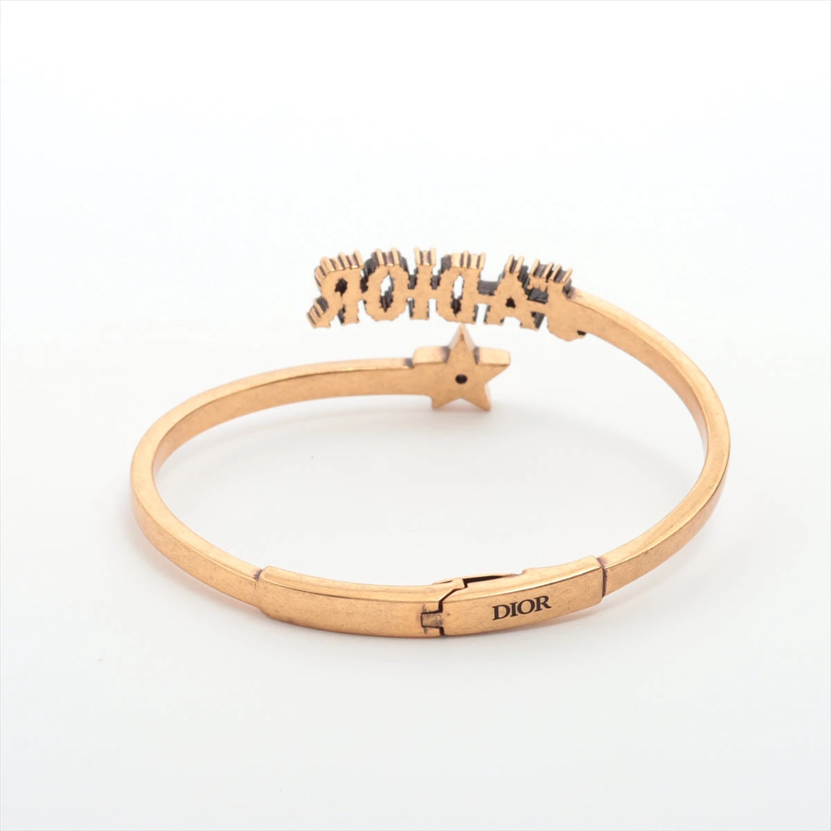 Dior ジャディオール ロゴ スター バングル ゴールド ユニセックス