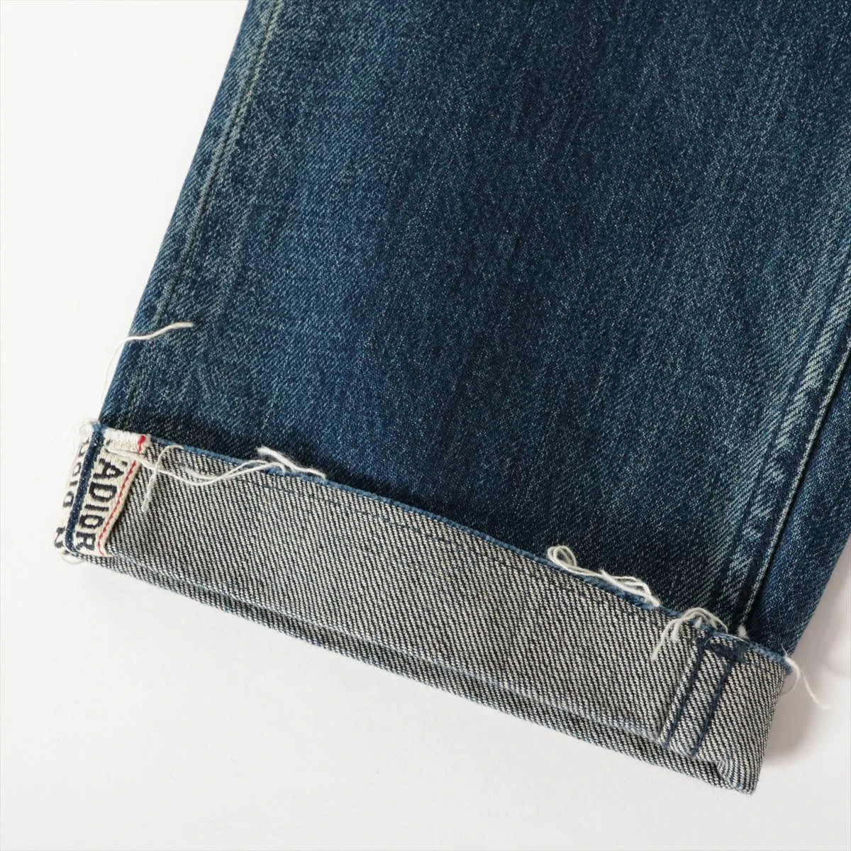 美品　クリスチャンディオール　ボーイフレンド　デニム　パンツ　ロゴ　ステッチ　白 美品 クリスチャンディオール ボーイフレンド デニム パンツ