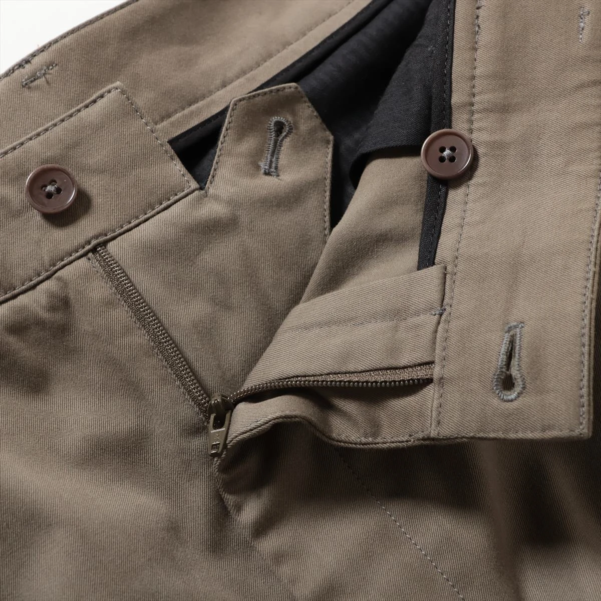 エルメス 22SS コットン ショートパンツ 46 メンズ オリーブグリーン 