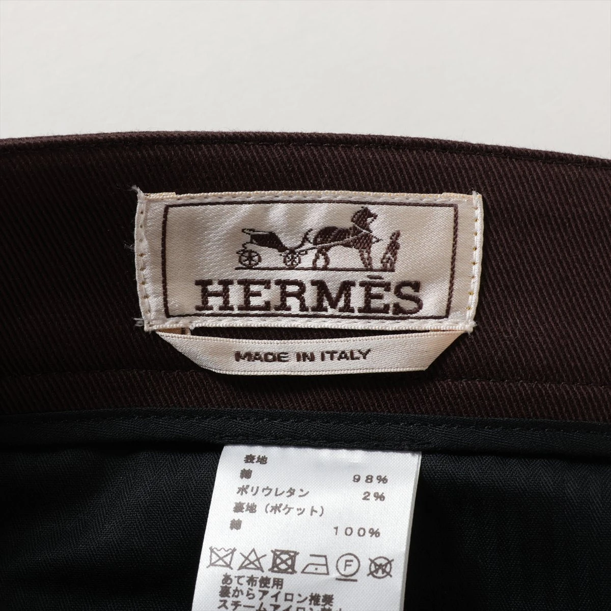 エルメス　スラックス　サイズ44 楽天市場】【HERMES】エルメス スラックスパンツ ワンタック