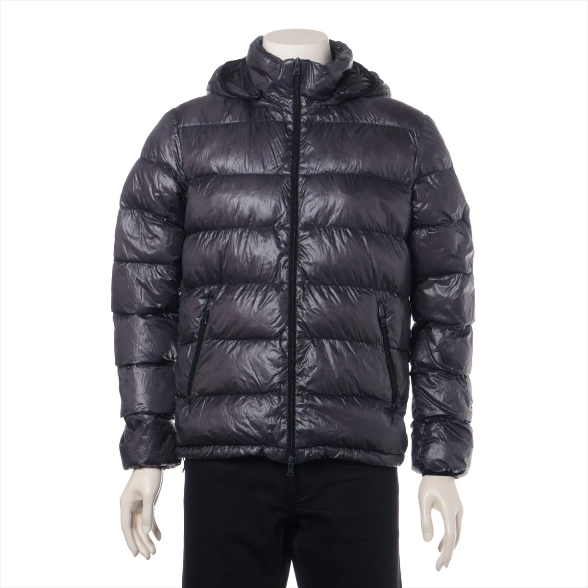 Herno ネイビー ダウンジャケット フード付き48