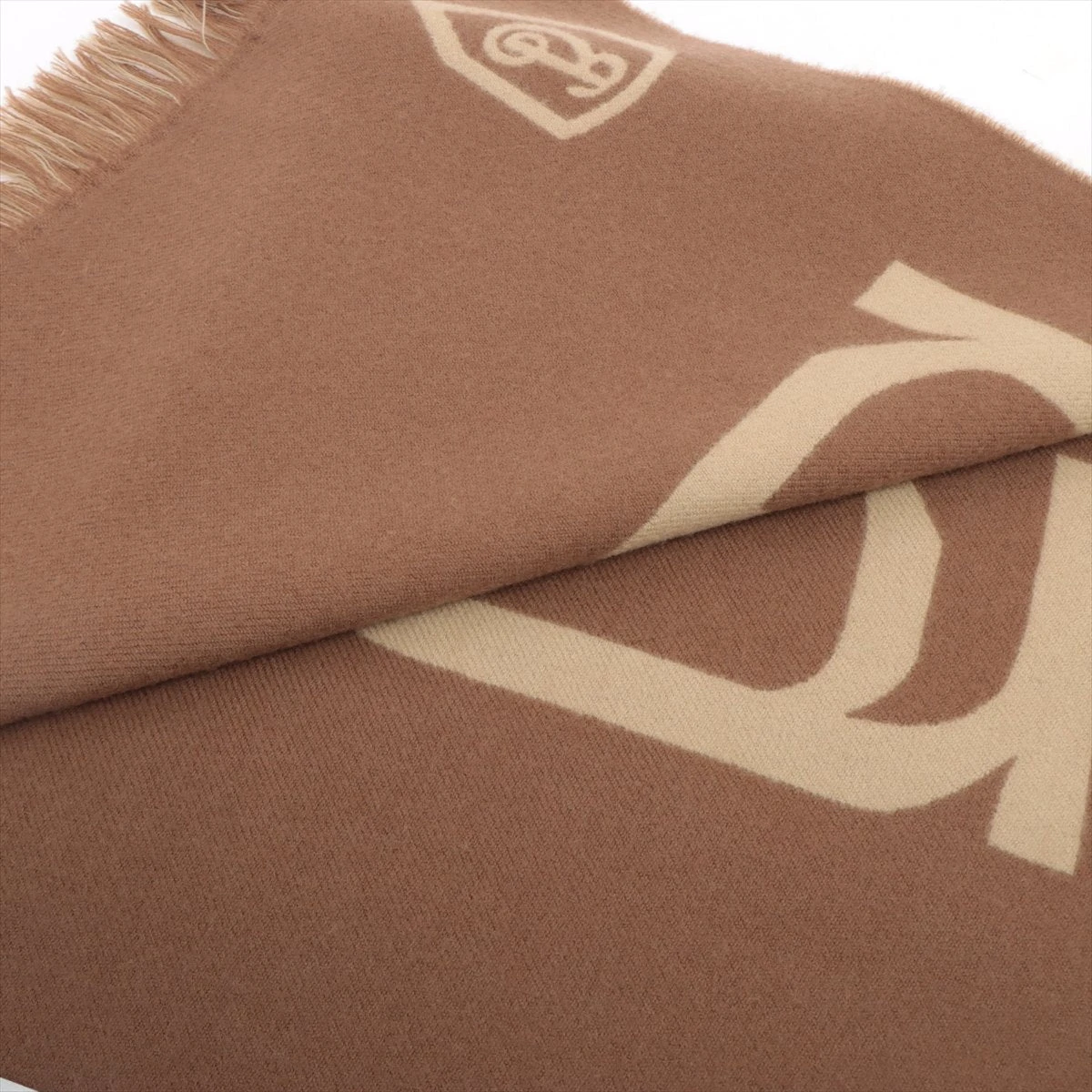 BURBERRY ロゴ入り マフラー ブラウン/ベージュ