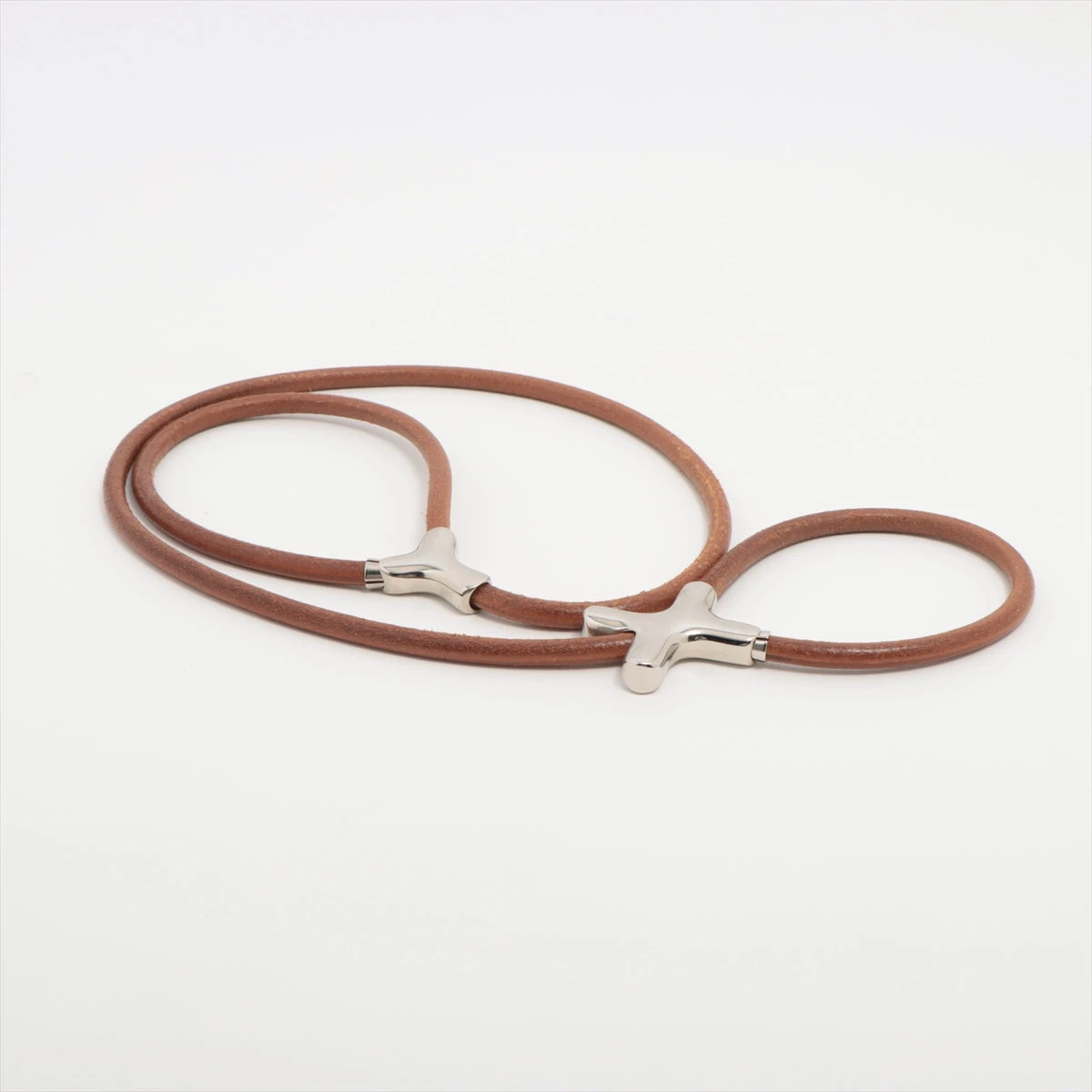 エルメス ペット用品 レザー ブラウン ドッグリード HX057131｜中古