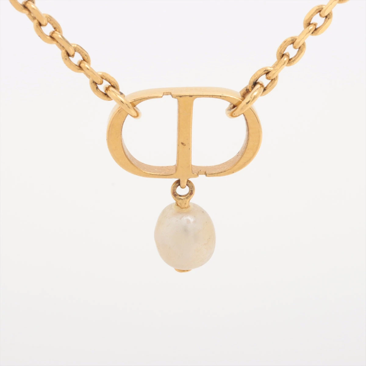 最終値下げ Dior Petit CD ネックレス パール ゴールド