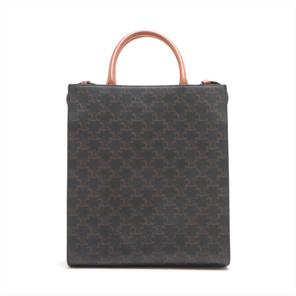 セリーヌ トリオンフ ミディアム バーティカル カバ PVC×レザー 2WAY CELINE - 新品同様 セリーヌ CELINE トリオンフ ミディアム