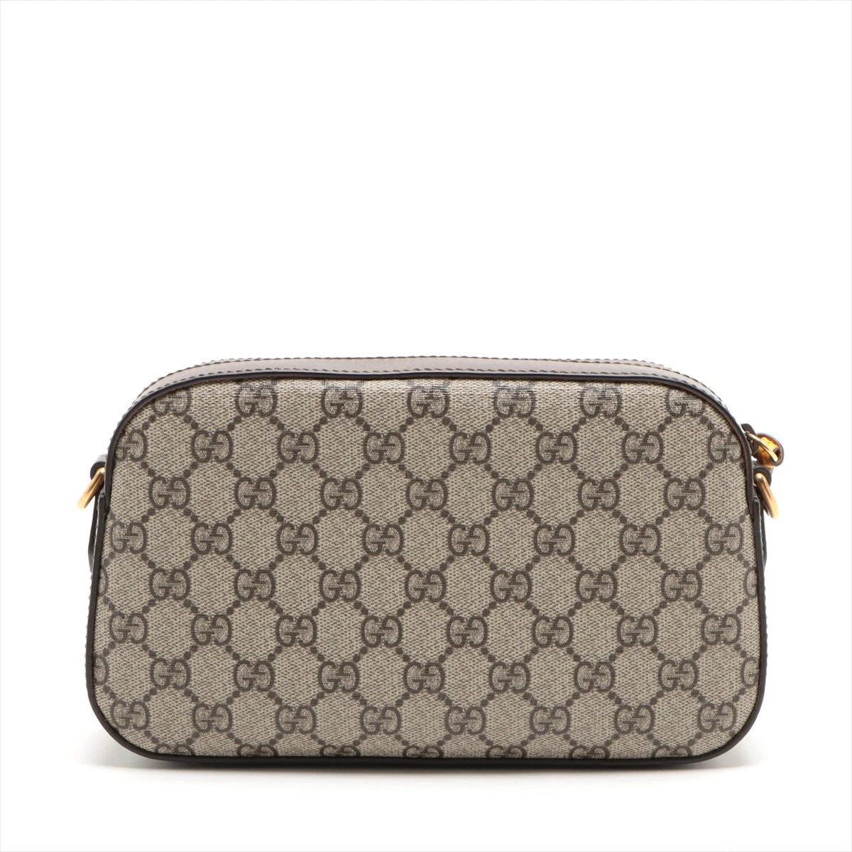 グッチ GGスプリーム タイガーヘッド PVC×レザー ショルダー