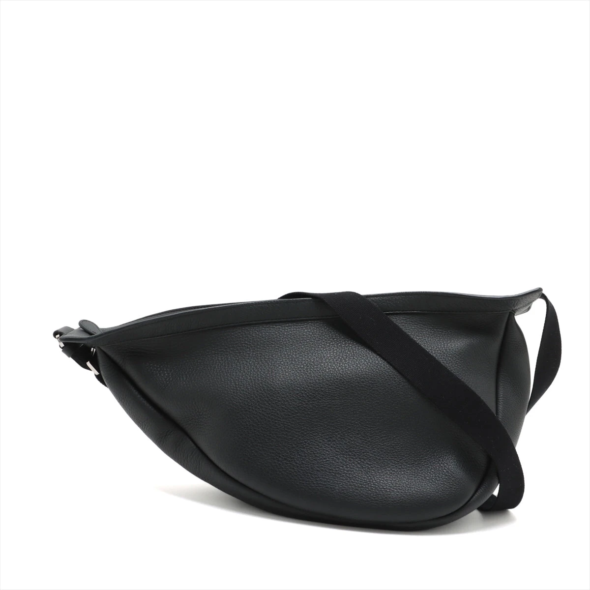 ザロウ スラウチー バナナ レザー ショルダーバッグ ブラック A3361962