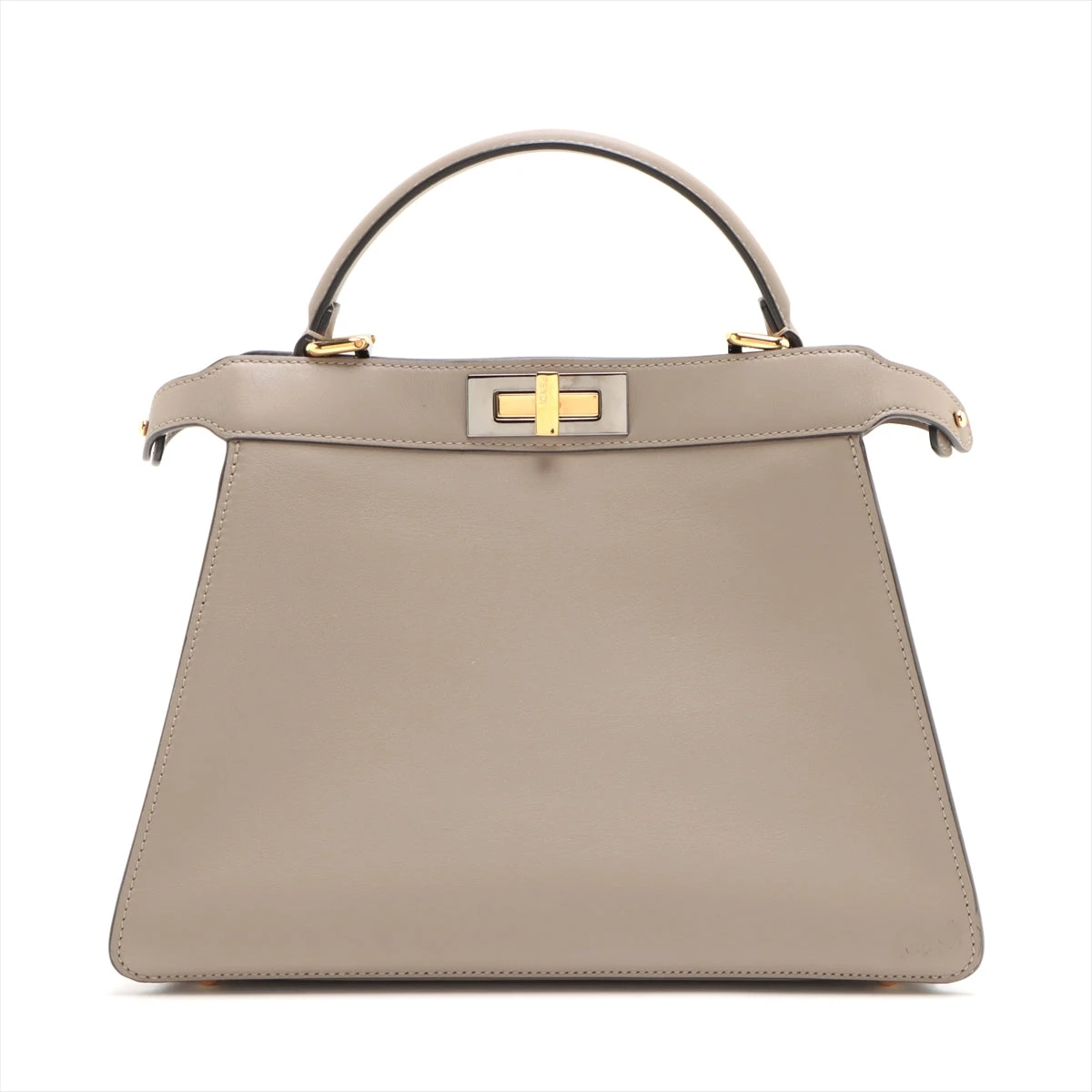 FENDI フェンディ ピーカブー ミディアム ダブグレー グレージュ フェンディ ピーカブー アイシーユー ミディアム レザー