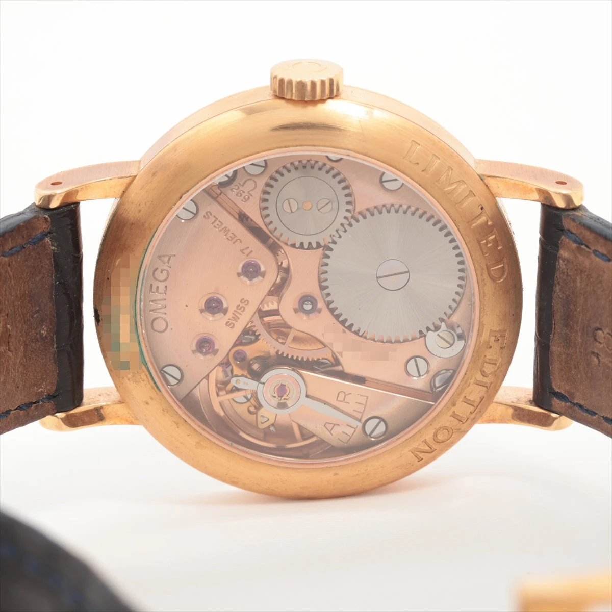 オメガ ルネッサンス 1894 5950.30.03 PG×革 手巻き シャンパン
