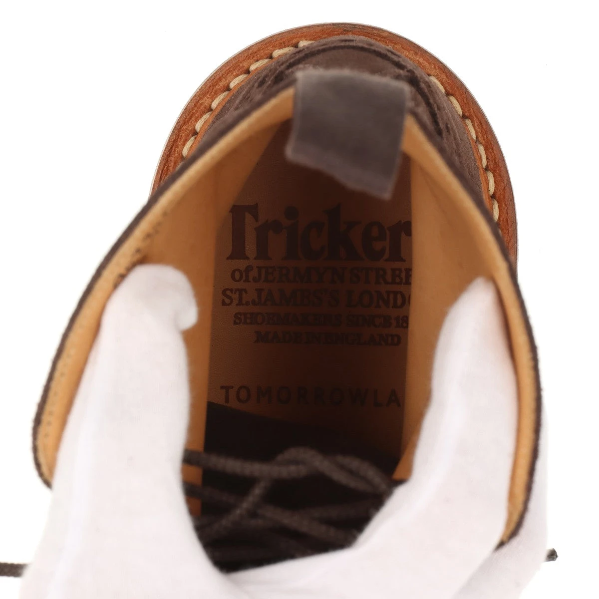 サイズ７・25.5cm相当☆新品同様☆トリッカーズ☆スエード☆ウィングチップ トリッカーズ M7506 ロングウイングチップ ブラウン スエード