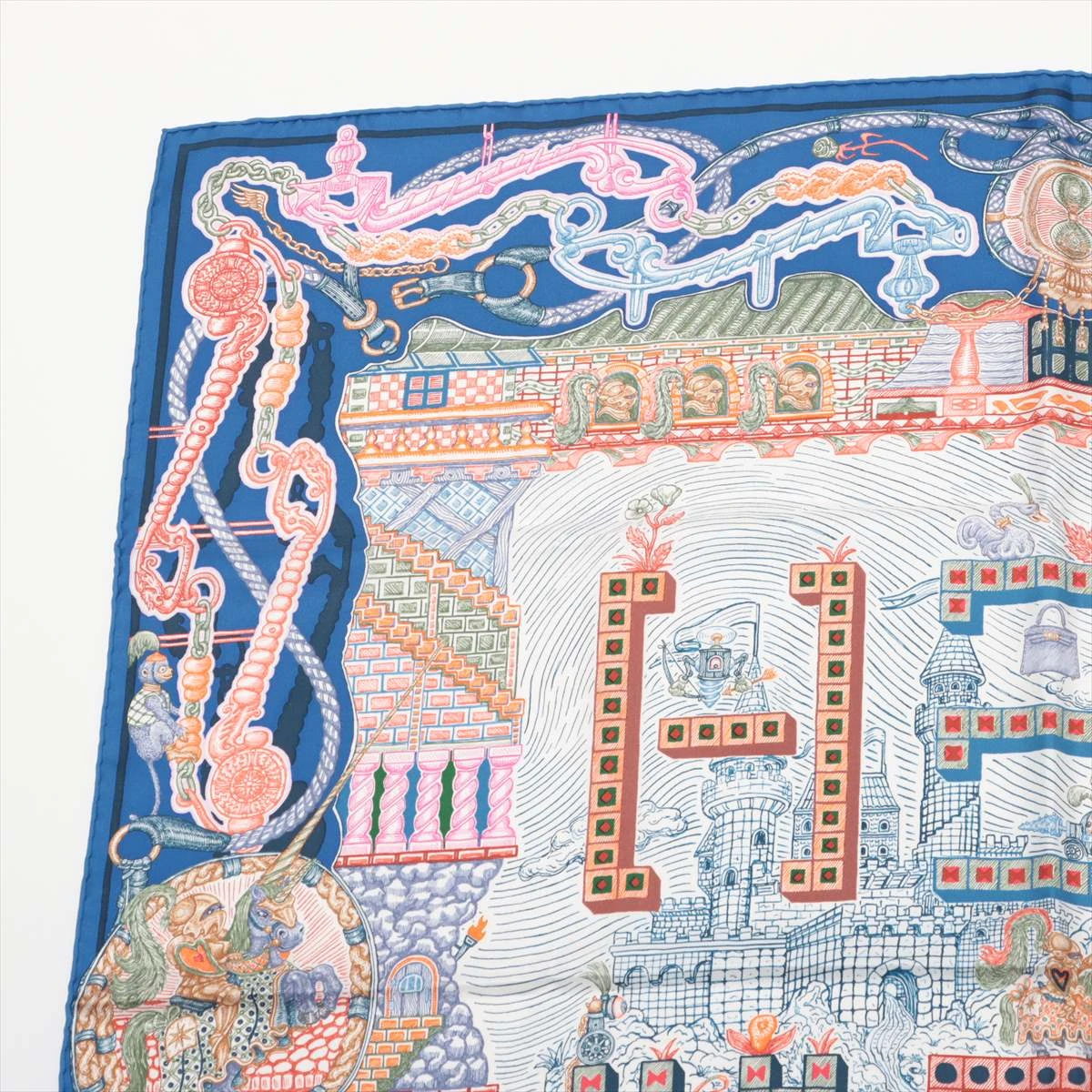 エルメス カレ90 Super Silk Quest スーパー シルク クエスト スカーフ