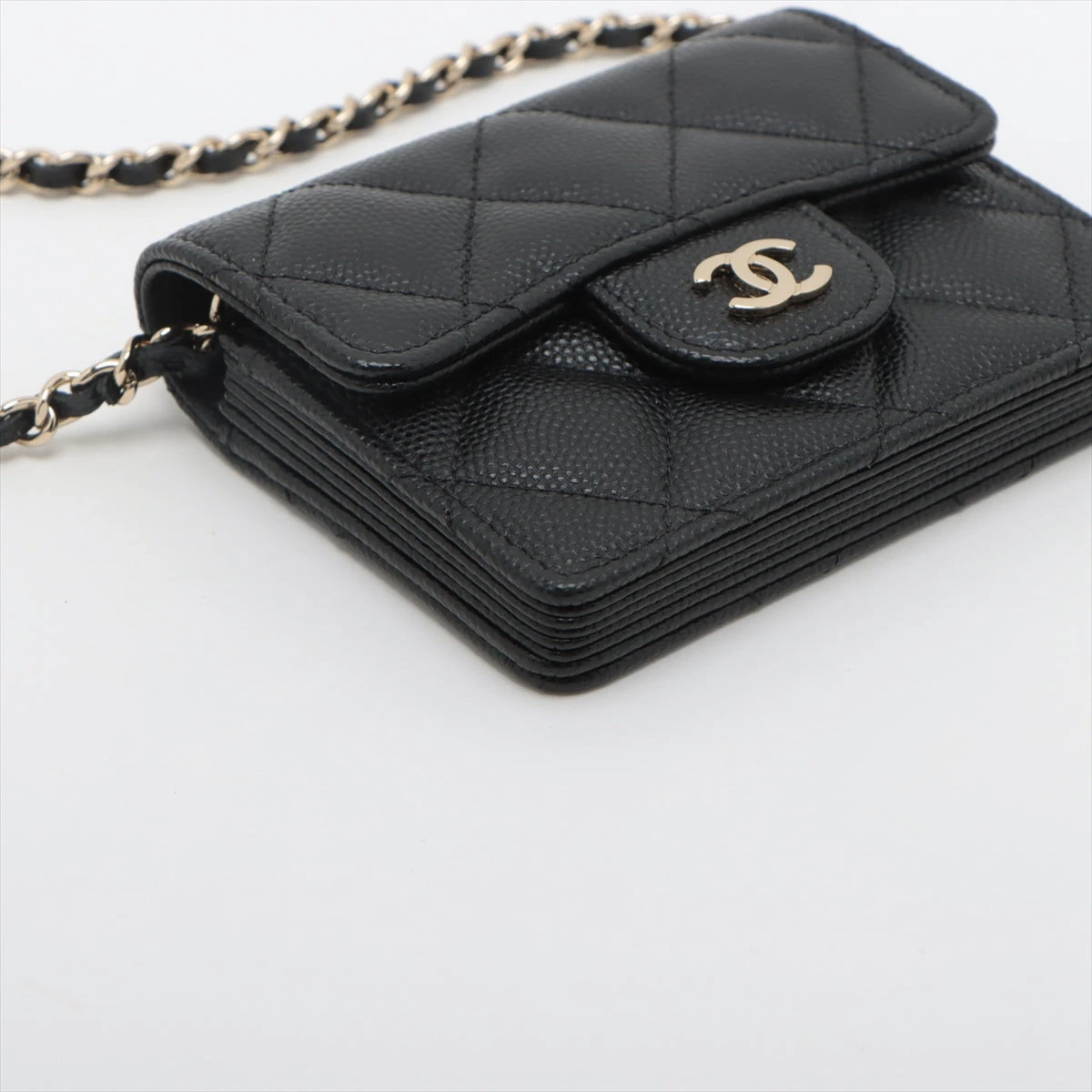 【シャネル】クラシック カードホルダー キャビアスキン CHANEL シャネル カードケース キャビアスキン CARD CASE