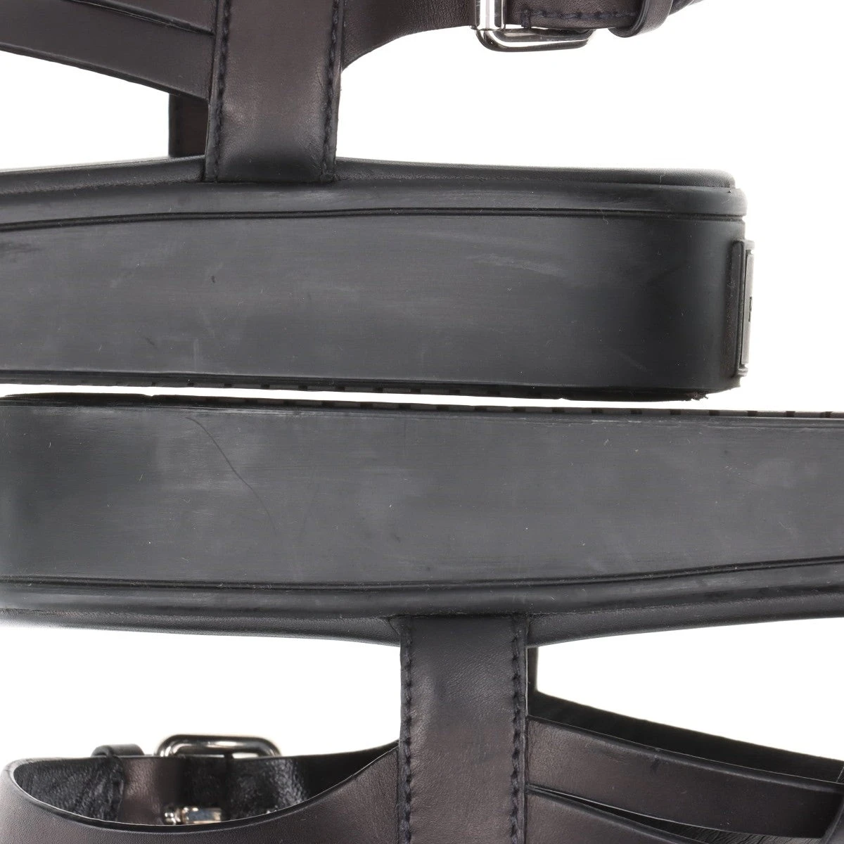 ✨美品✨ プラダ スエード クロス ストラップ サンダル ブラック 36 ✨美品✨ プラダ スエード クロス ストラップ サンダル ブラック