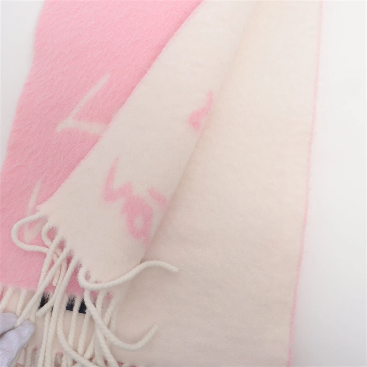 ヴィトン CMN3274 マフラー ウール×アルパカ ピンク M94797 マフラー