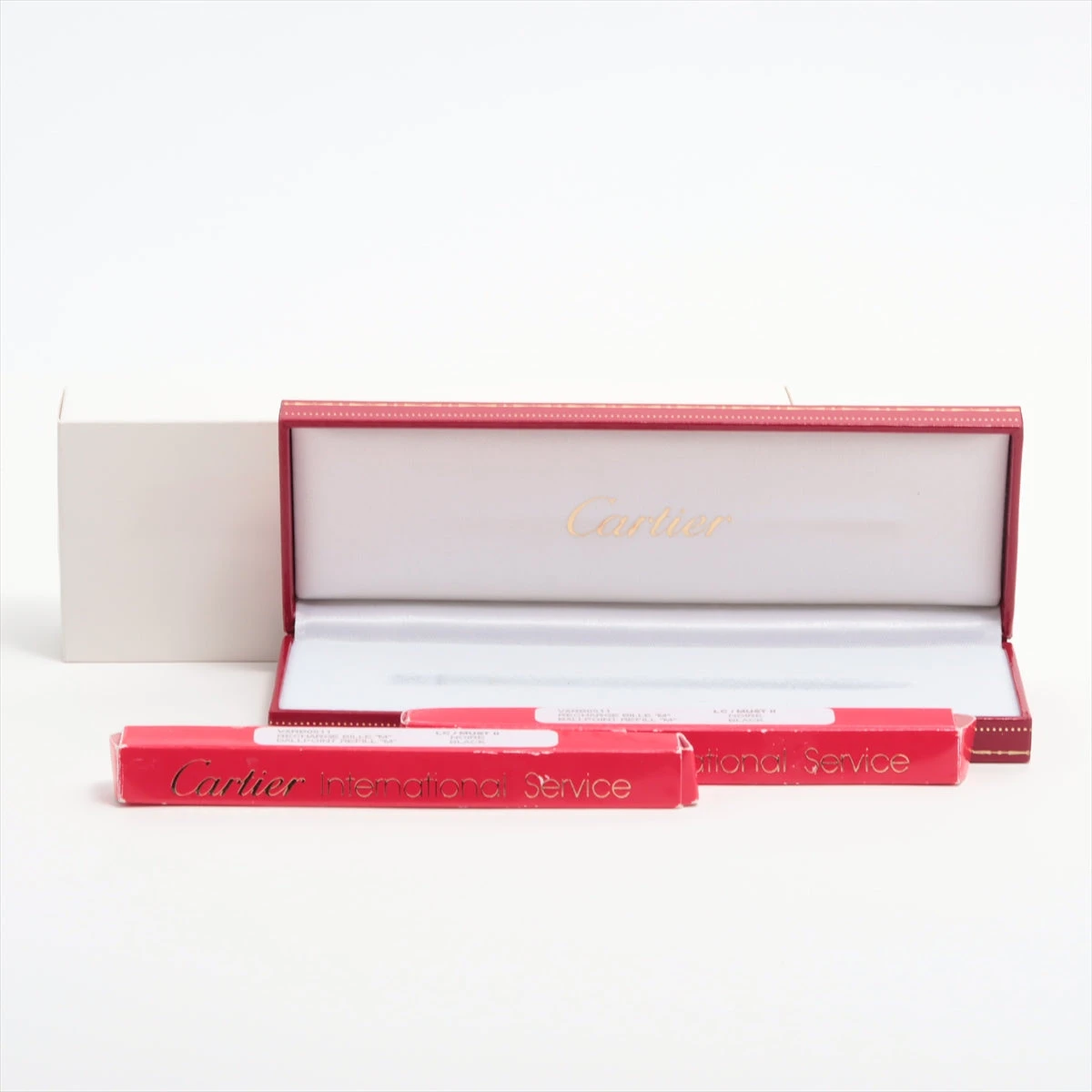 カルティエ マストドゥカルティエ ツイスト式 ボールペン 青インク カルティエ トリニティ ボールペン GP ツイスト式 青インク 箱