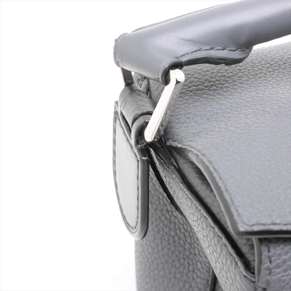 ロエベ パズル ラージ レザー 2WAYハンドバッグ グレー A3378636｜中古