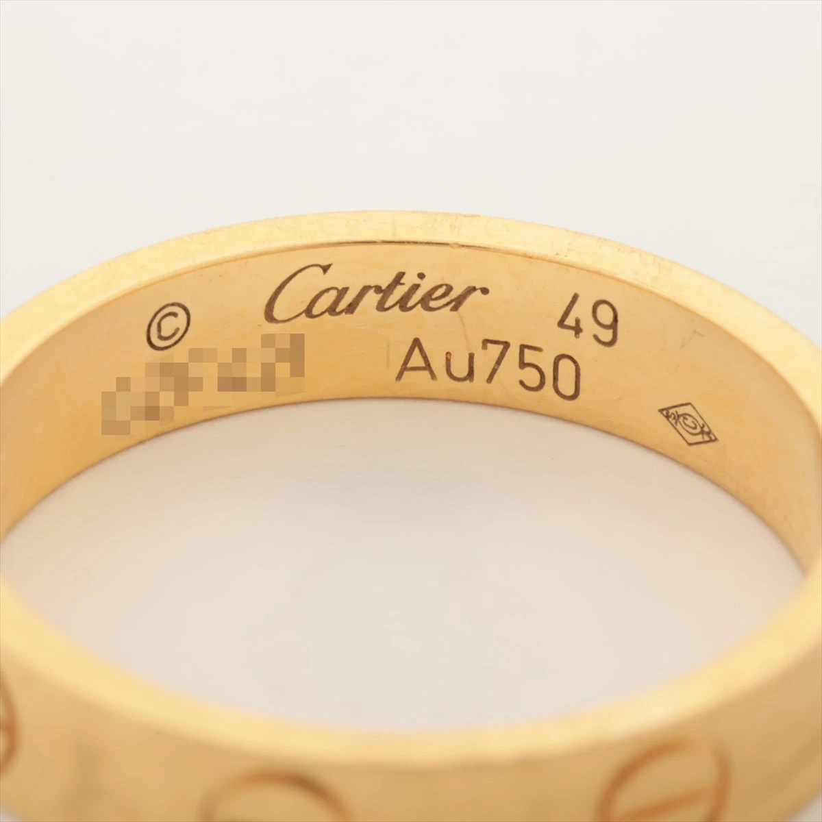 カルティエ ミニラブ リング 750(YG) 3.1g 49 CRB4085049