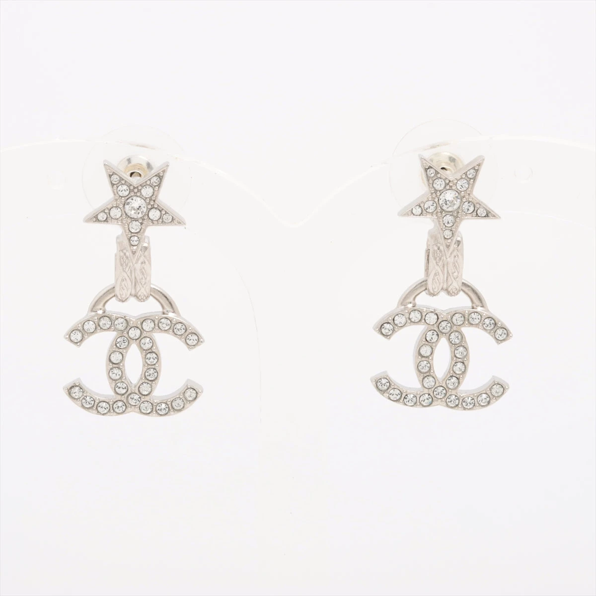☆☆CHANEL ココマーク スター ピアス 両耳用☆☆ シャネル ココマーク スター F24B ピアス(両耳用) GP×ラインストーン