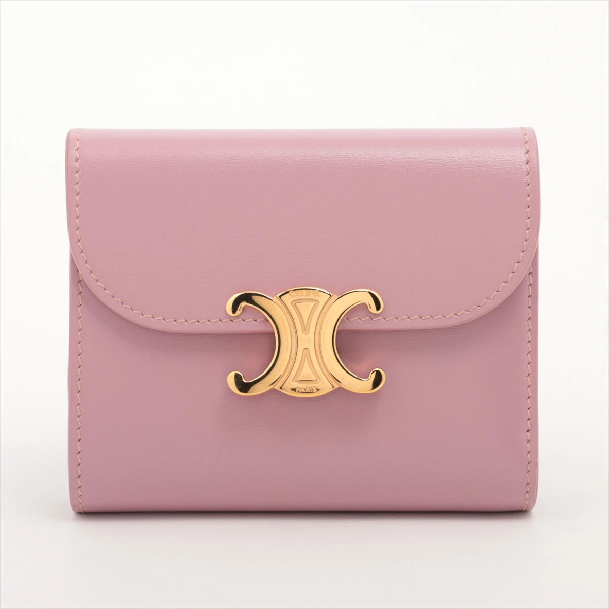 CELINE セリーヌ　スモールセコンド　ピンクシェル　H2903-3 CELINE セリーヌ セーズ スモール ピンクベージュ レザー