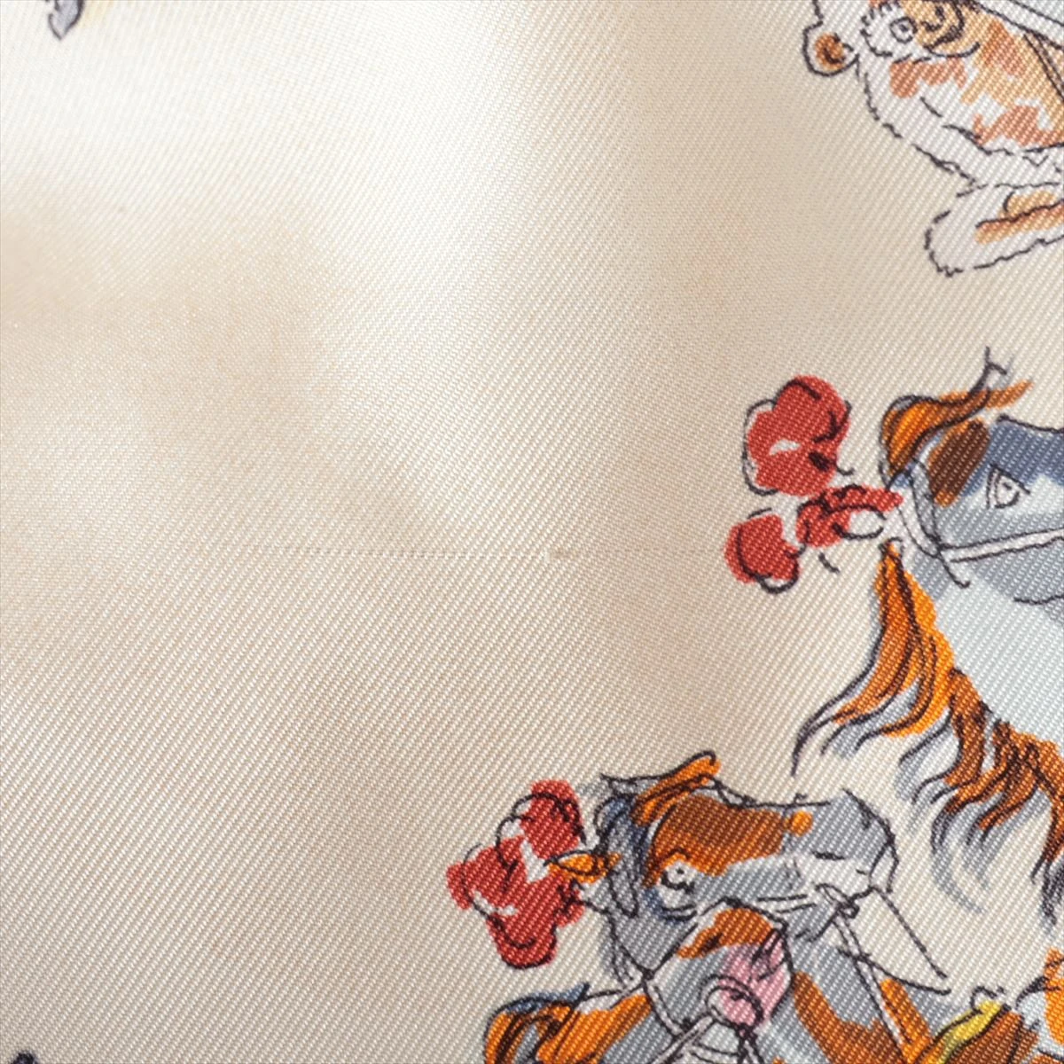 エルメス シルク×リネン デニムジャケット 38 レディース ネイビー