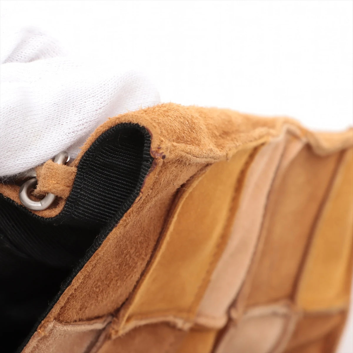 シャネル チョコバー チェーンショルダーバッグ 2.55 スエード