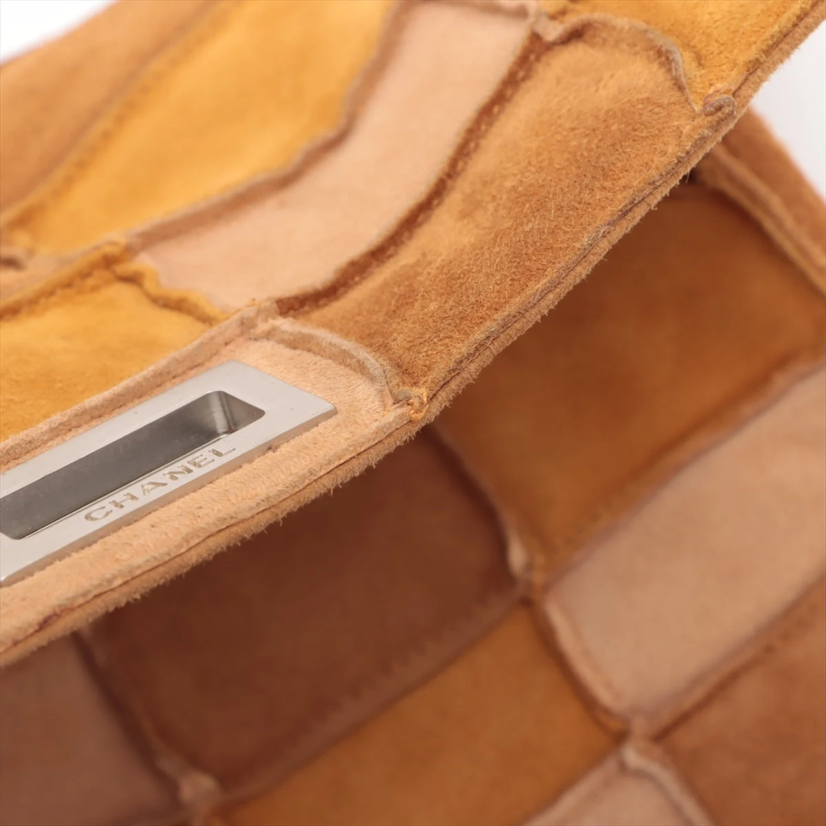 シャネル チョコバー スエード シングルフラップ シングルチェーン